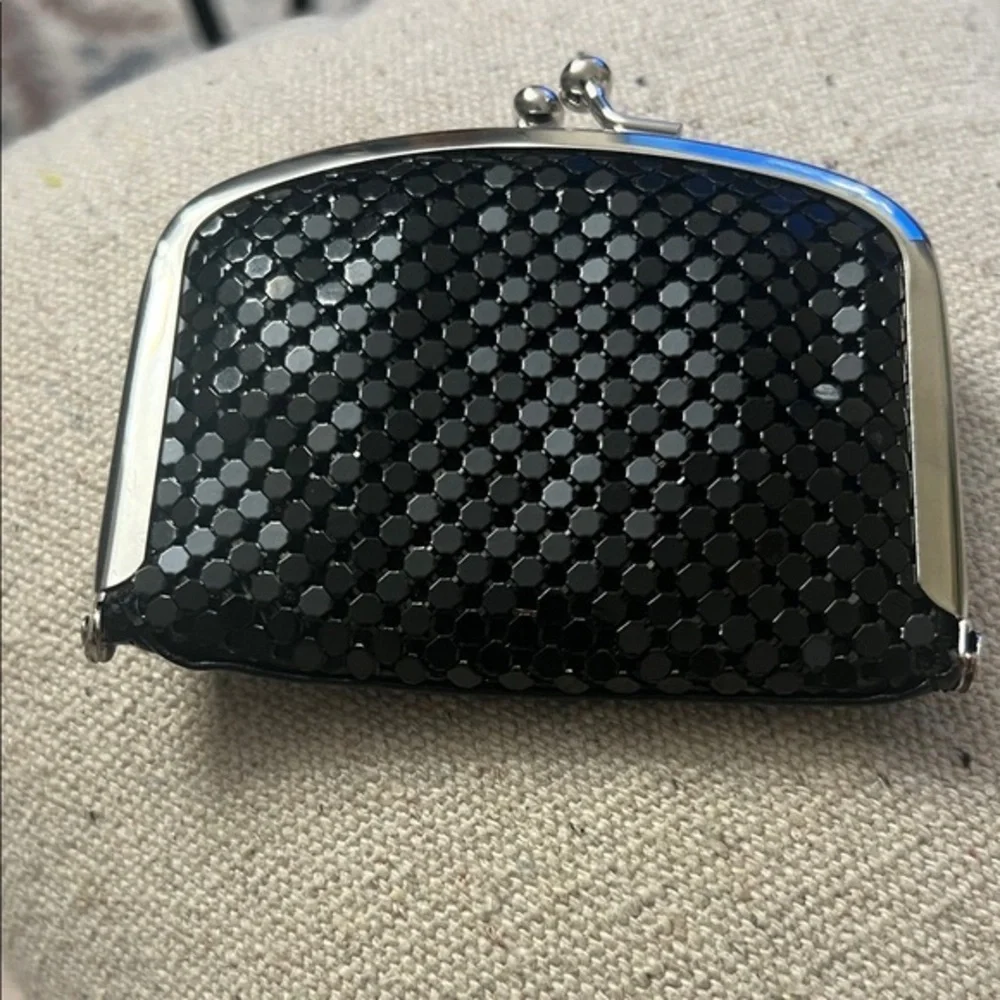 Black Mesh double compact mirror